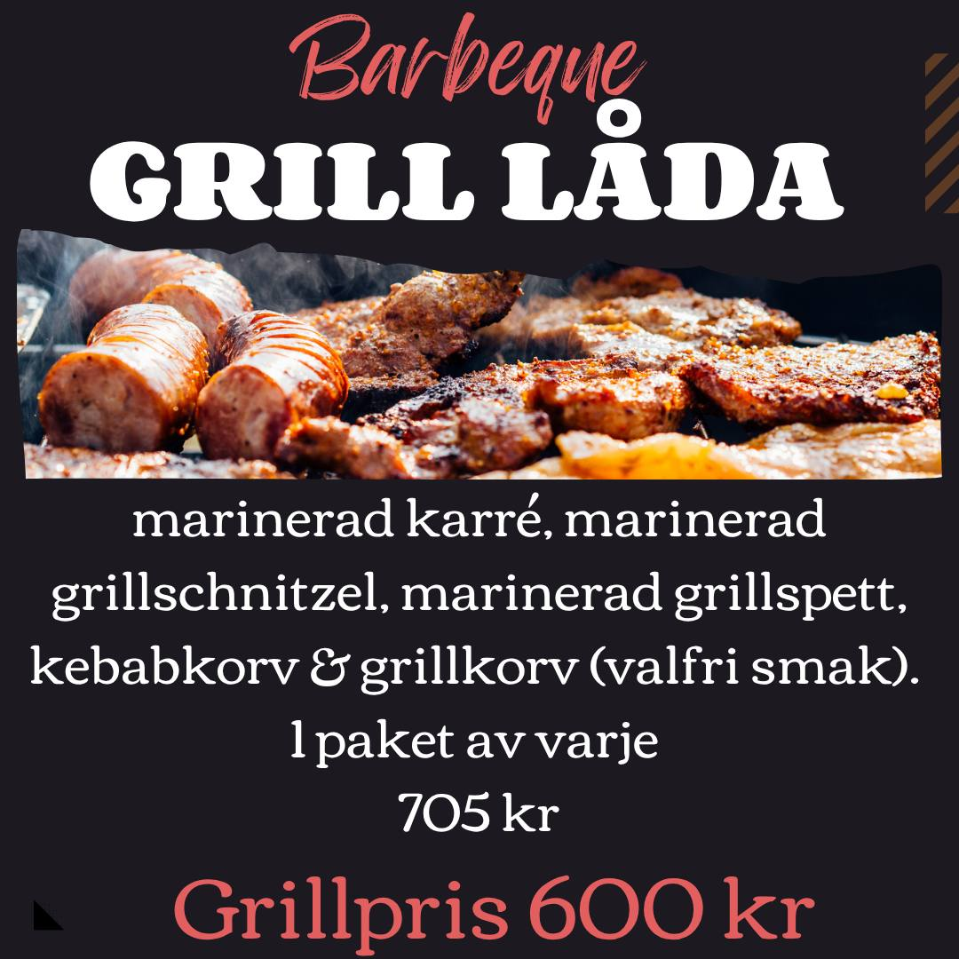 Grilllåda — barbeque-paket