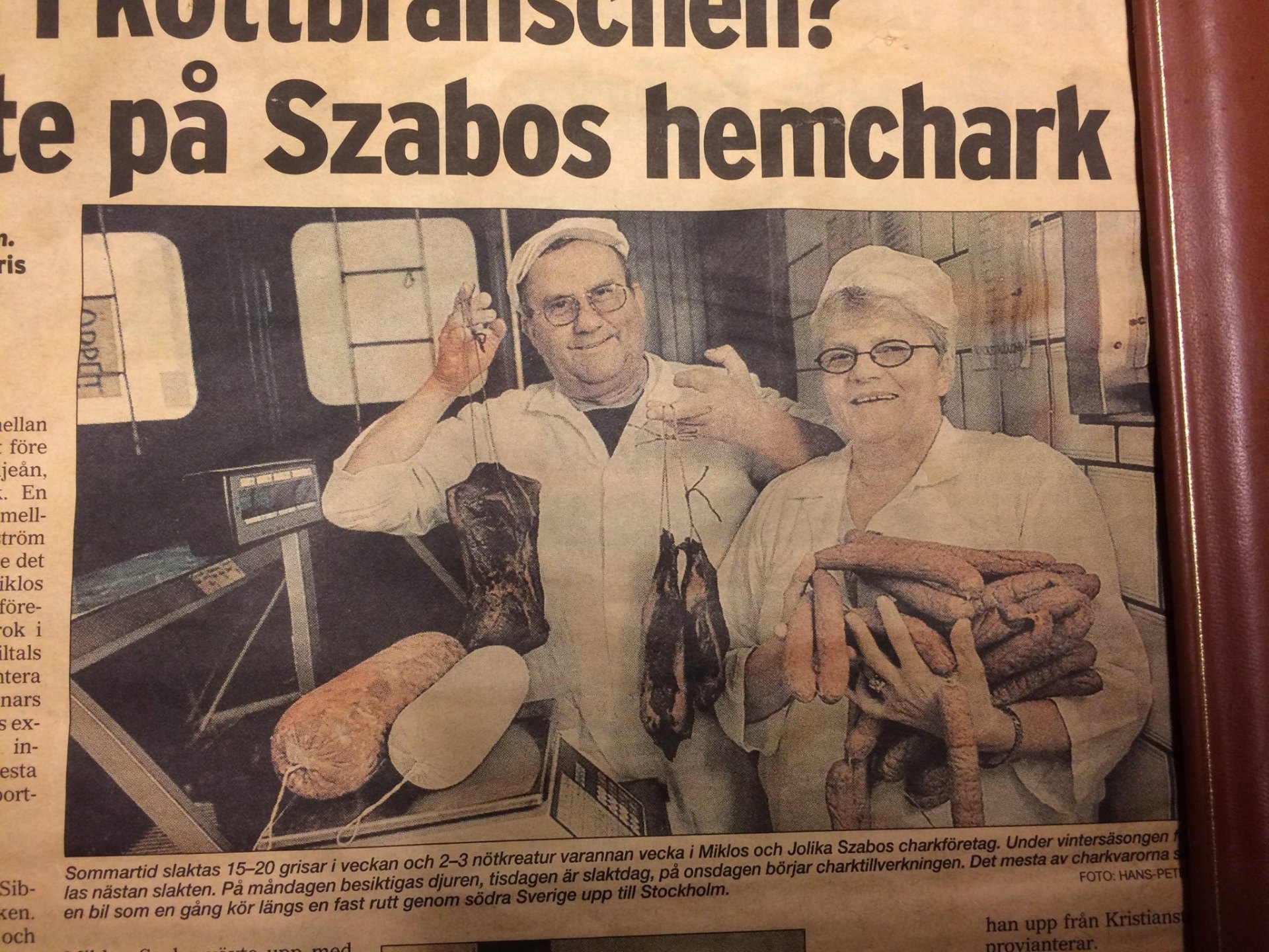 Grundarna Miklós Szabo & Jolika i pressen — 90-talet